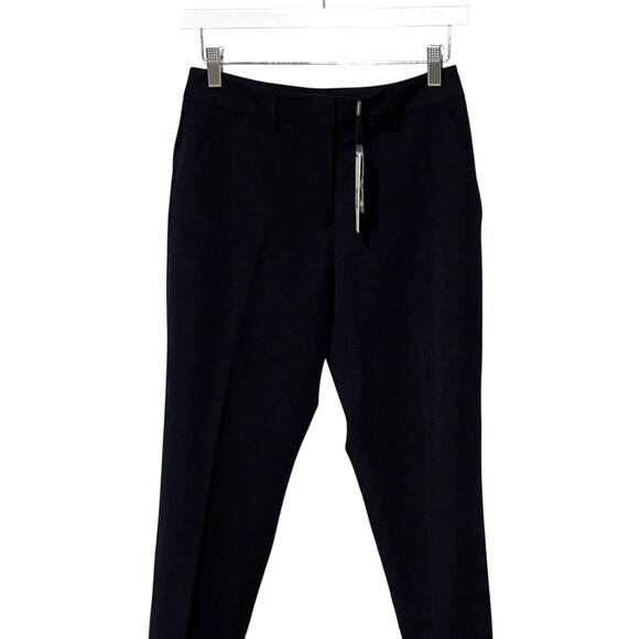 TAHARI WOMENS SIZE 2 PANTS ANKLE SLIM STRAIGHT-LEG NAVY CAREER WORK DRESS NEW - Picture 7 of 14